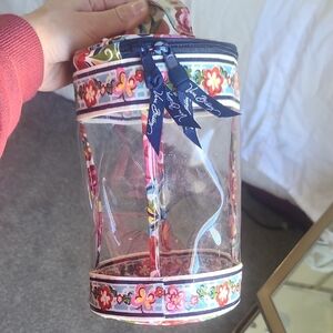 Vera Bradley Clear Floral Cylinder Bag
